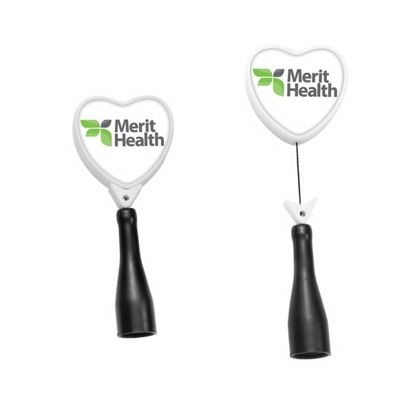 Anti-Microbial Heart Retractable Pen Holder - Image 3