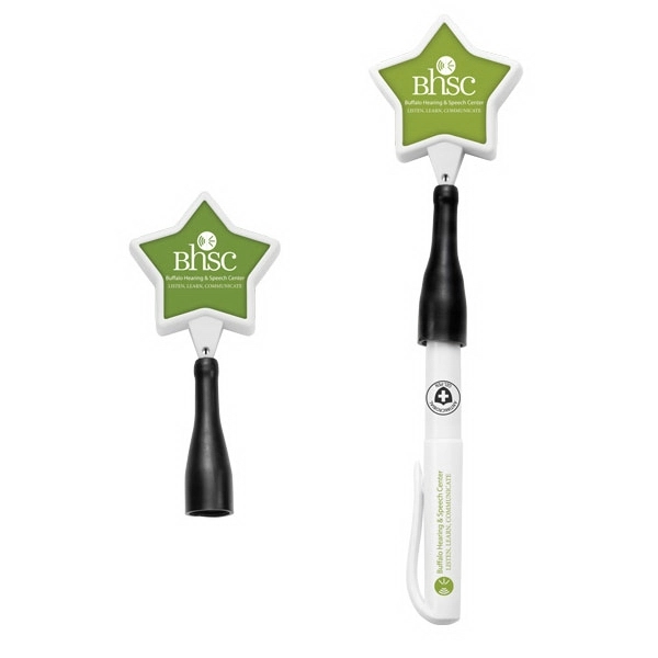 Anti-Microbial Star Retractable Pen Holder - Image 2