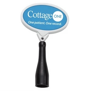 Anti-Microbial Oval Retractable Pen Holder
