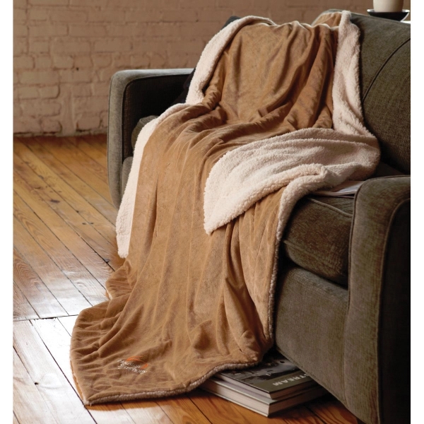 Oversized Micro Mink Sherpa Blanket - Image 2
