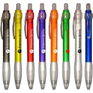Union Printed, Frosted "Cool" Click Pen w/ Grip
