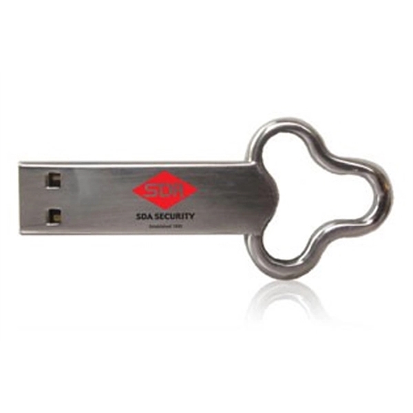 Bowie - Stainless steel key shaped UDP flash drive. - Image 6