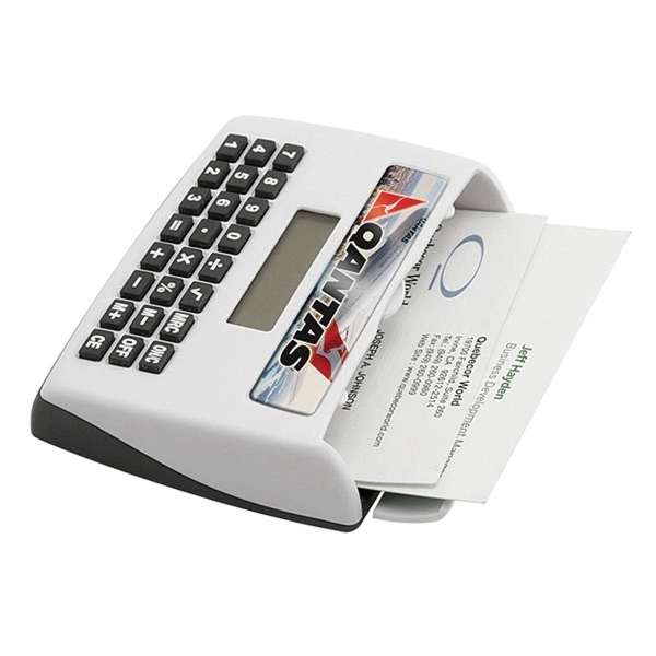 Desktop Calculator with Business Card Holder - Image 2