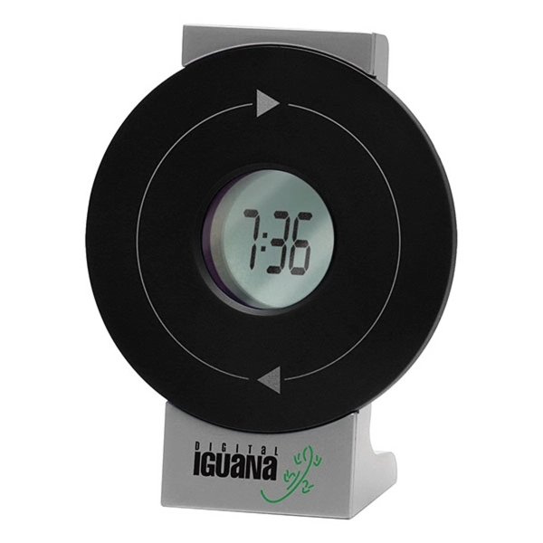 Rotating 4-in-1 LCD Alarm Clock - Image 2