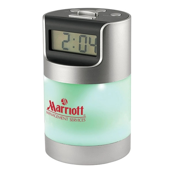 Talking LCD Alarm Clock with Desk Light - Image 3