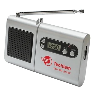 FM Scanner Radio and LCD Clock