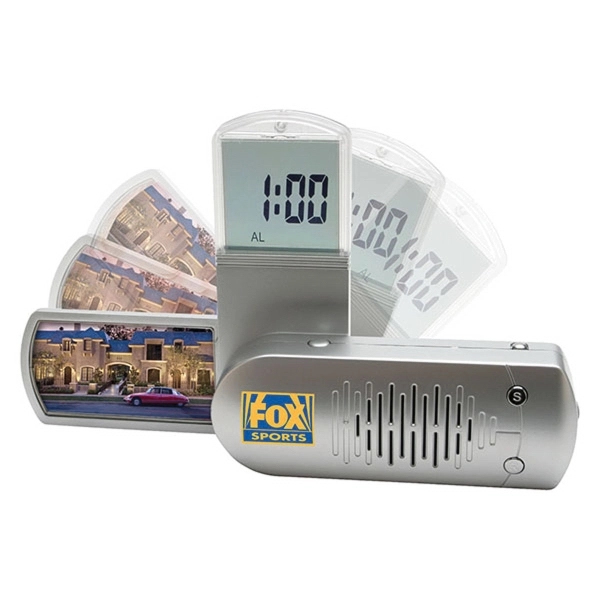 FM Scanner Radio with Alarm Clock and Photo Frame - Image 2