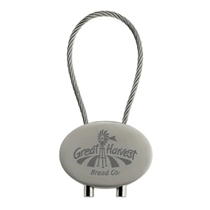 Cable Closure Metal Keychain