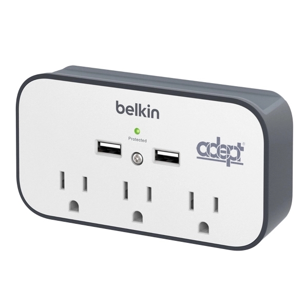 Belkin USB Wall Mount Surge Protector with Cradle - Image 1