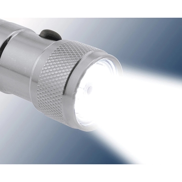 Metal LED Flashlight with Laser Pointer - Image 2