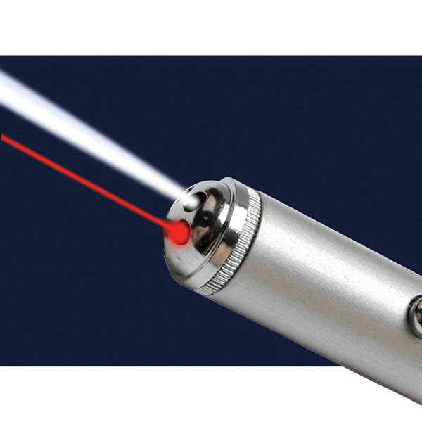 Laser Pointer and LED Light Keychain - Image 2