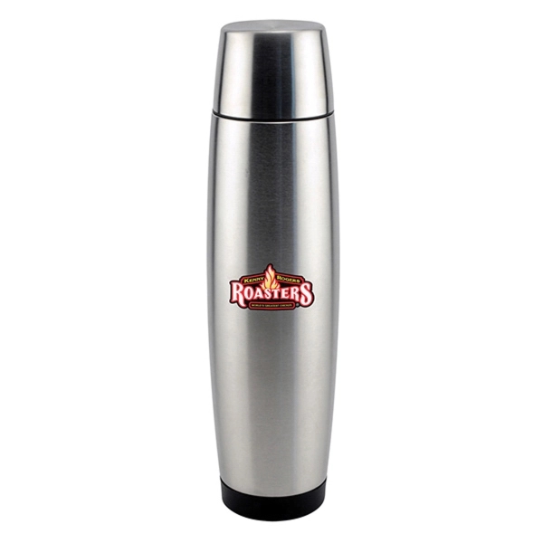 24 oz. Stainless Steel Vacuum Flask with Lid/Cup - Image 1