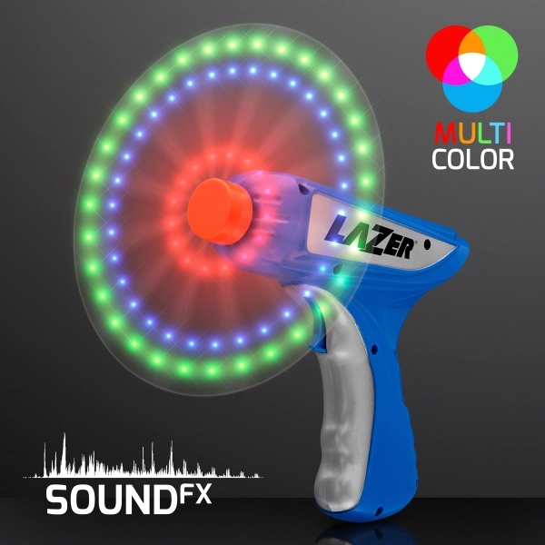 LED Spinning Lights Space Blaster Toy Gun - Image 1