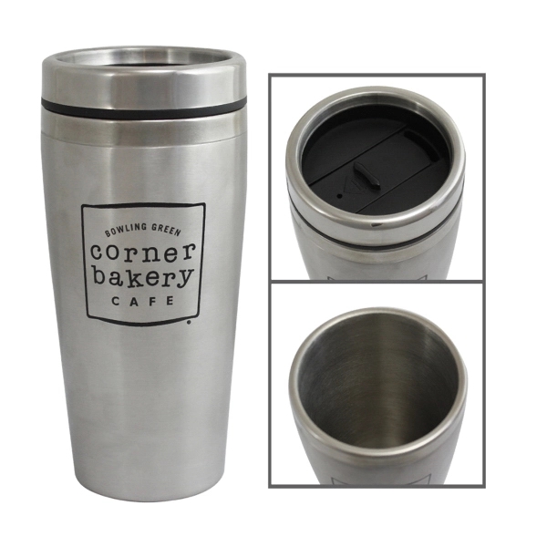 16 oz. Stainless Travel Cups - Image 1