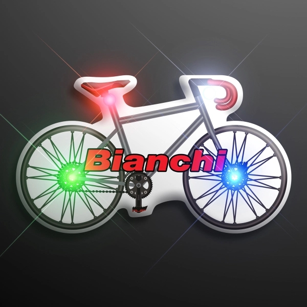 Light Up Flashing Bicycle Pins - Image 1