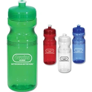 Poly Clear Sports Bottle, 24 oz