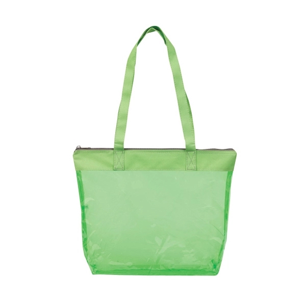 Tinted Jelly Zipper Tote - Image 2