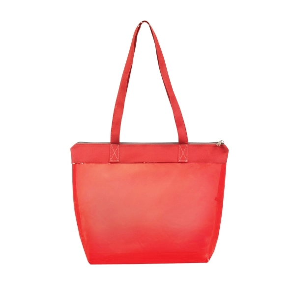 Tinted Jelly Zipper Tote - Image 3