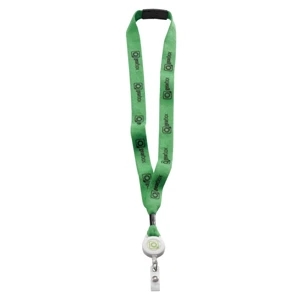 3/4" Cotton Lanyard with Retractable Zip Cord