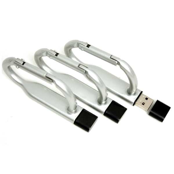 Carabiner USB - Aluminum carabiner shaped USB flash drive. - Image 4