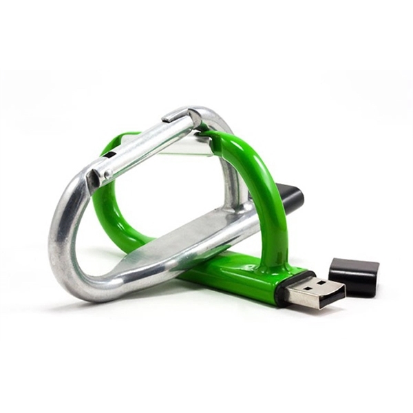 Carabiner USB - Aluminum carabiner shaped USB flash drive. - Image 9