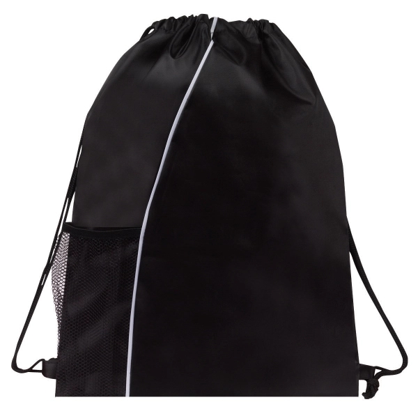 Sport Mesh Pocket Drawstring Backpack - Image 3