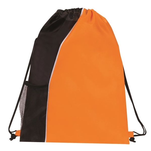 Sport Mesh Pocket Drawstring Backpack - Image 4
