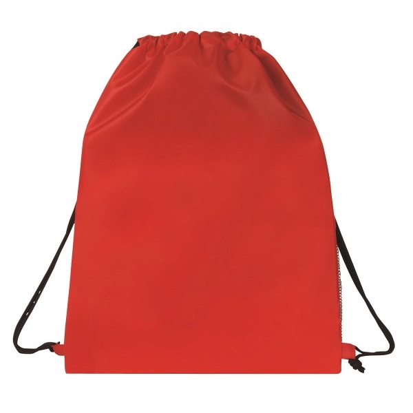 Sport Mesh Pocket Drawstring Backpack - Image 7