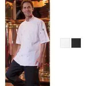 Short Sleeve Chef Coat- Black