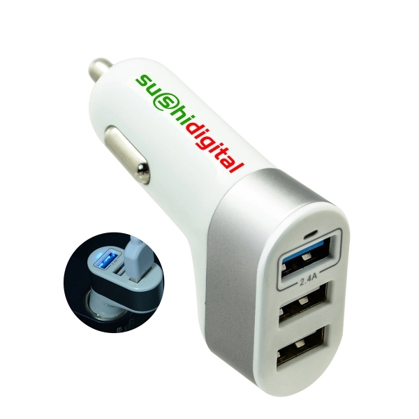 Trident Car Charger - White - Image 1