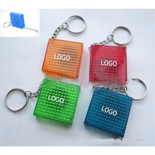 Reflective Tape Measures Key Ring