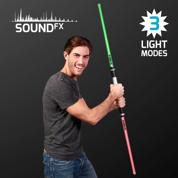 Light Up Deluxe Double Saber with Sound - Image 1