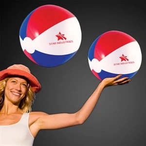 16" Patriotic Colored Inflatable Beach Ball