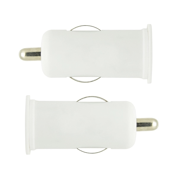 Galaxy Dual Car Charger - White - Image 2