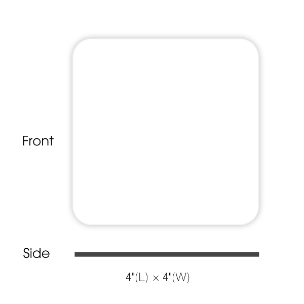 Plasma Square Coaster - 4x4 inch - Image 2