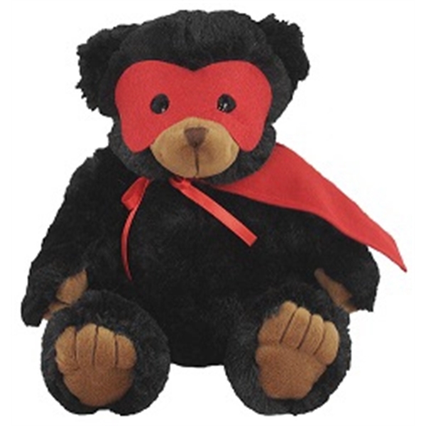 12" Super Hero Bear with Red Mask and Cape