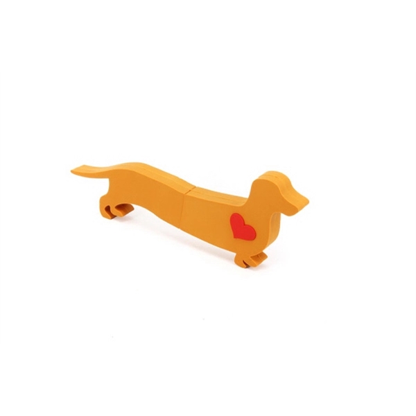 Custom 2D PVC USB Flash Drive - Dog Shaped - Image 2