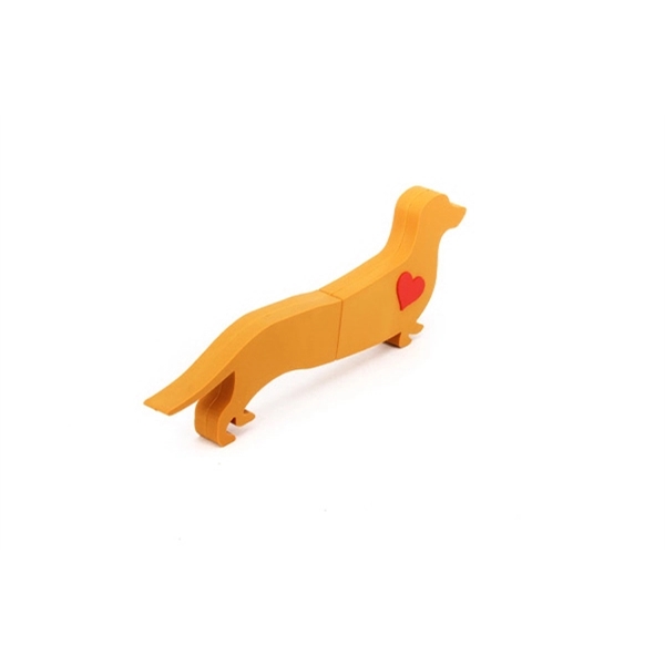 Custom 2D PVC USB Flash Drive - Dog Shaped - Image 3