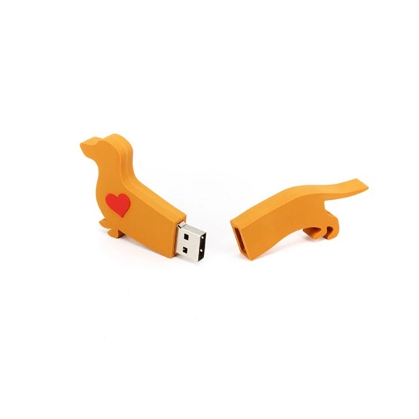 Custom 2D PVC USB Flash Drive - Dog Shaped - Image 4