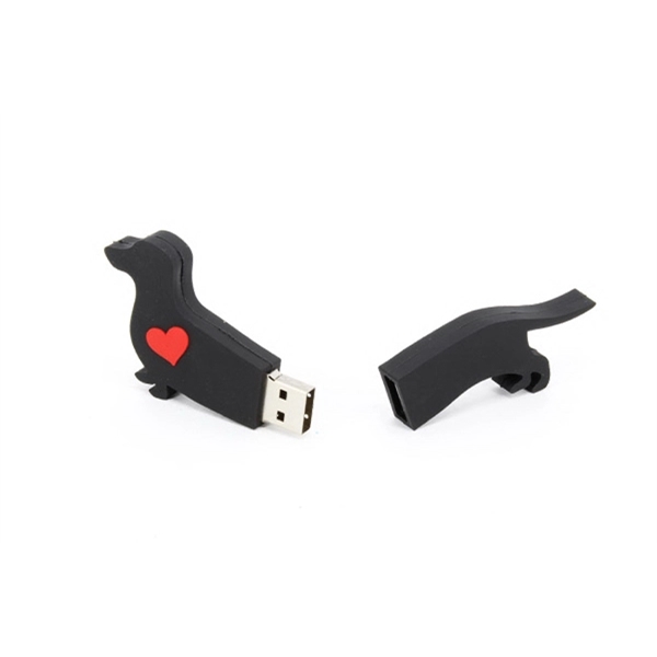 Custom 2D PVC USB Flash Drive - Dog Shaped - Image 8