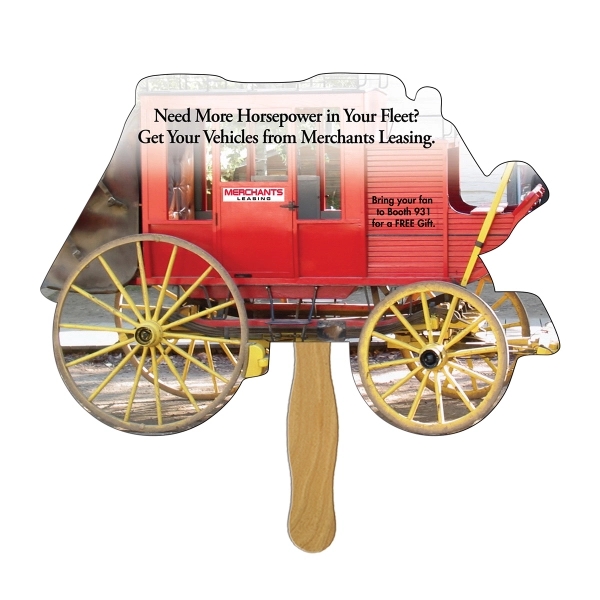 Stage Coach Hand Fan - Image 1