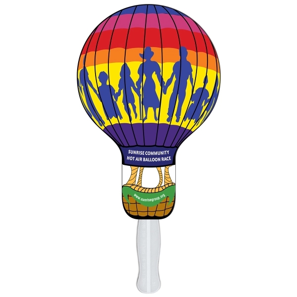Balloon/Light Bulb Hand Fan Full Color - Image 2
