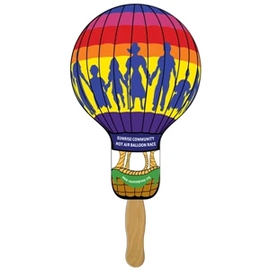 Balloon/Light Bulb Hand Fan Full Color