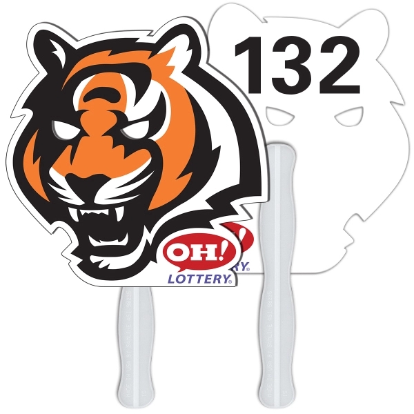 Tiger Auction Hand Fan Full Color - Image 2
