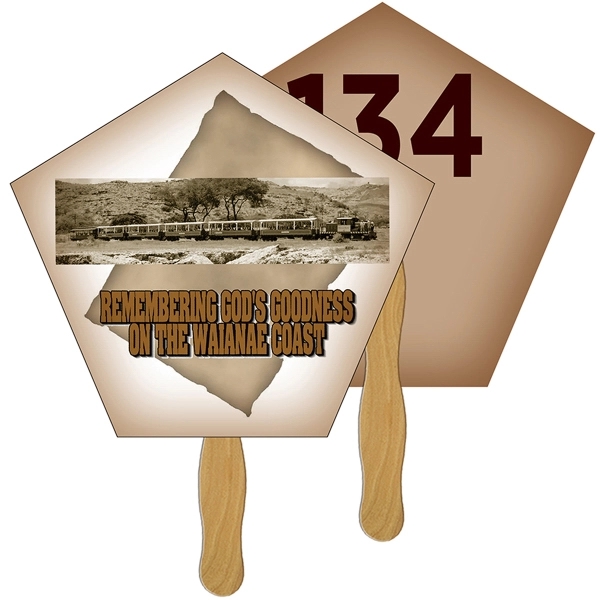 Church Auction Hand Fan Full Color - Image 1