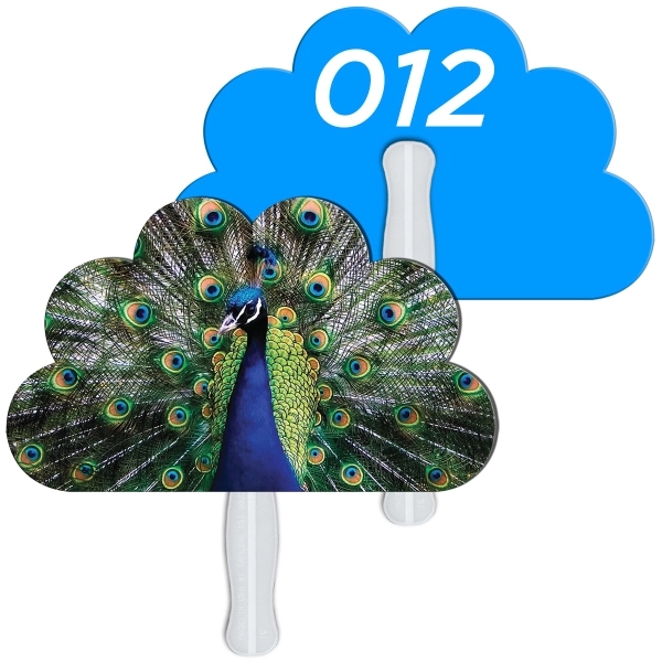 Cloud Auction Hand Fan Full Color - Image 2