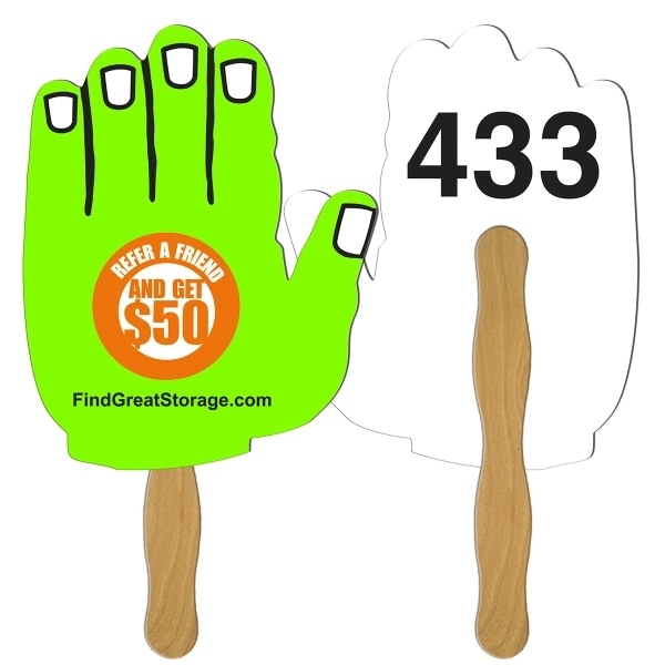 Hand Auction Hand Fan Full Color - Image 1