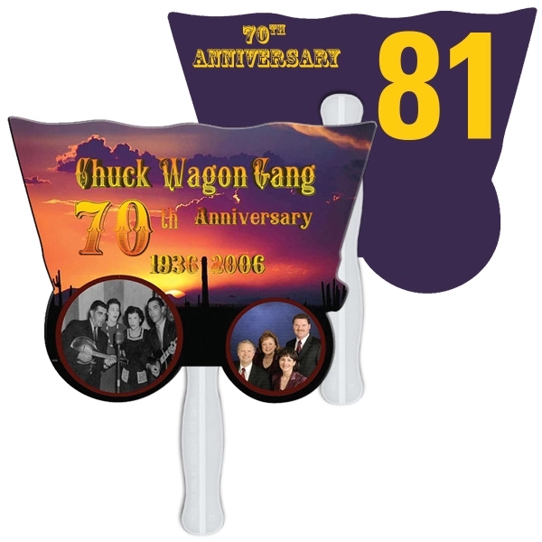 Wagon Auction Hand Fan Full Color - Image 2