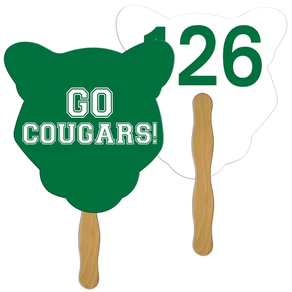 Cougar Auction Hand Fan Full Color - Image 1