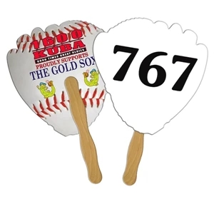 Glove Auction Hand Fan Full Color